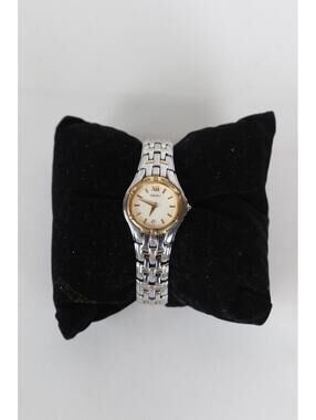 00's Seiko Quartz White Dial Two-Tone Womens Watch